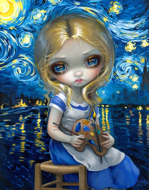 Alice in a Van Gogh Nocturne