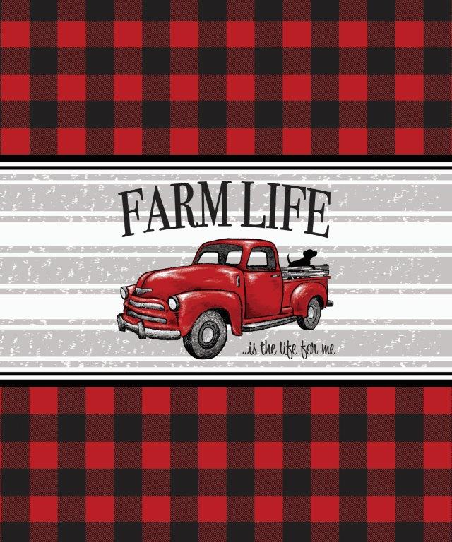 Farm Life Red and Black Plaid